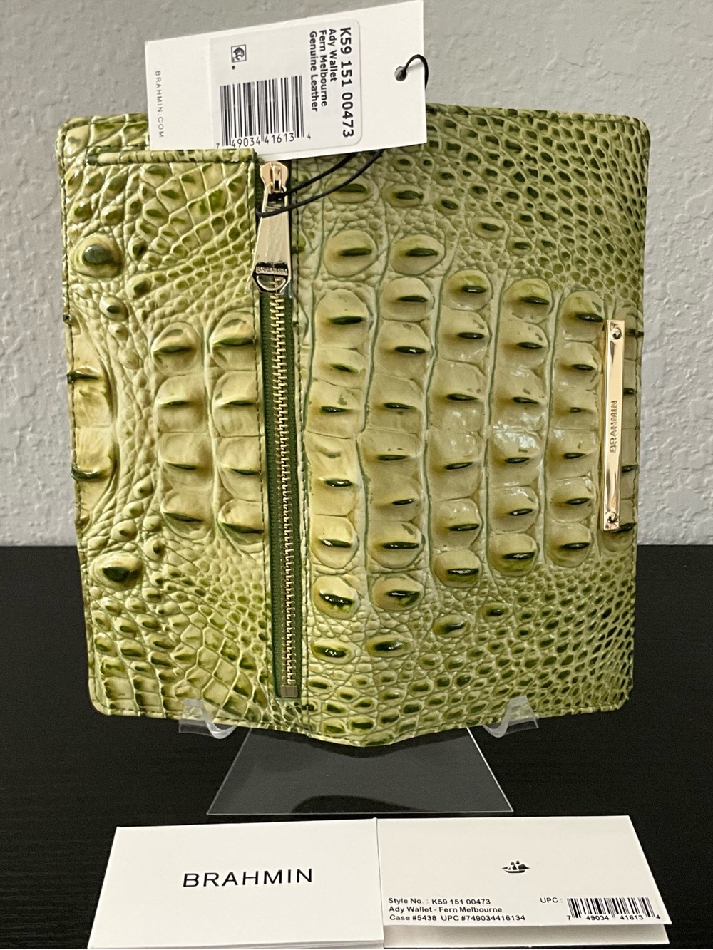 Brahmin Ady FERN MELBOURNE Slim Genuine Leather Wallet NWT